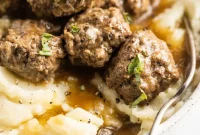 Comforting Meatballs Smothered in Rich Gravy