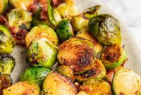 Balsamic Glazed Bacon Brussels Sprouts
