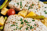 Sheet Pan Halibut and Roasted Vegetables