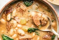 Comforting Sausage White Bean Soup