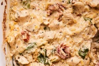 Dreamy Chicken Orzo Casserole