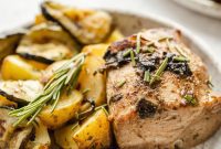 Sheet Pan Chicken with Roasted Potatoes and Zucchini