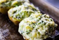 Creamy Ranch Broccoli Stuffed Potatoes