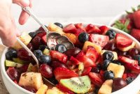Vibrant Fruit Medley with Lemon Poppy Seed Drizzle