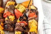 Aloha Grilled Steak Kabobs