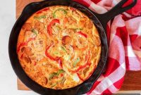 Flavor-Packed Chicken Sausage and Pepper Frittata