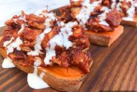 Smoky BBQ Chicken Sweet Potato Bites