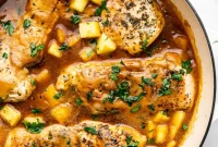 Pineapple Ginger Glazed Chicken