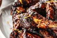 Zesty Orange Balsamic Glazed Wings