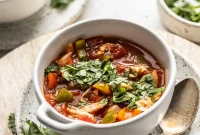 Zesty Slow Cooker Chicken Fajita Soup