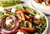 Summer Peach Arugula with Balsamic