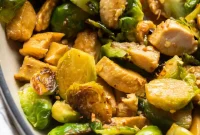 Savory Skillet Chicken and Roasted Brussels Sprouts