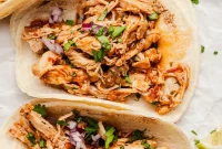Effortless Instant Pot Shredded Salsa Chicken
