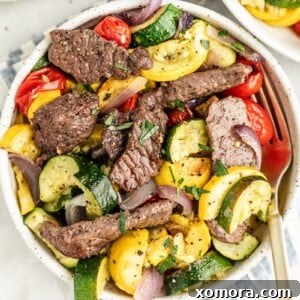Steak with Roasted Veggies