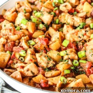 Green Chile Chicken & Potato Skillet