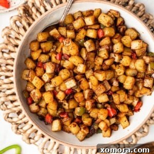 Southwestern Skillet Potatoes with Peppers and Onions