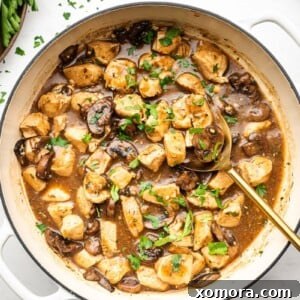 Chicken in Mushroom Gravy