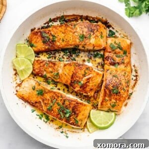 Smoky Zesty Salmon Skillet 7 Easy Pan Seared Chipotle Lime Salmon recipe image.
