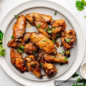 Baked Honey Garlic Chicken Wings