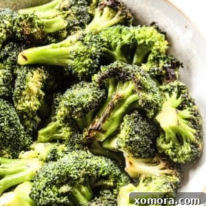 Sautéed Broccoli, beautifully plated and ready to serve