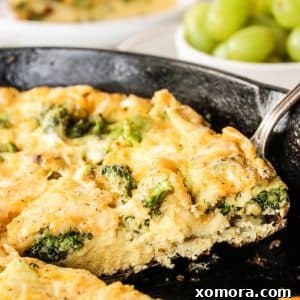Fluffy Broccoli Cheddar Frittata 6 Broccoli Cheddar Frittata by The Whole Cook