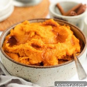Maple Mashed Sweet Potatoes