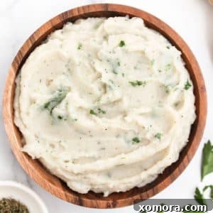 Delicious and creamy cauliflower mashed potatoes