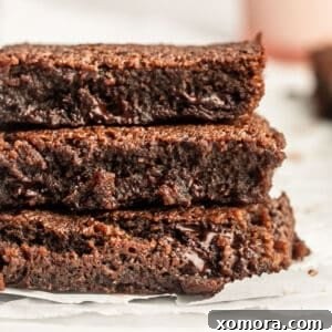 A perfectly portioned grain-free brownie, ready to be enjoyed.