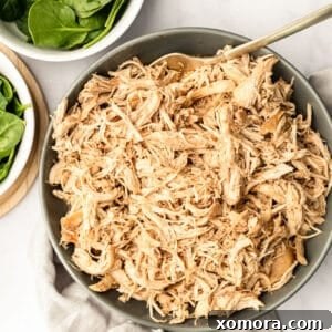 Easy Slow Cooker Shredded Chicken