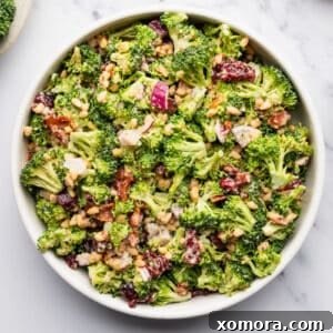 Easy Crunchy Parmesan Broccoli Salad