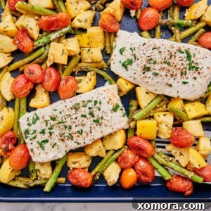 Sheet Pan Halibut and Roasted Vegetables 8 Easy Baked Halibut with Vegetables