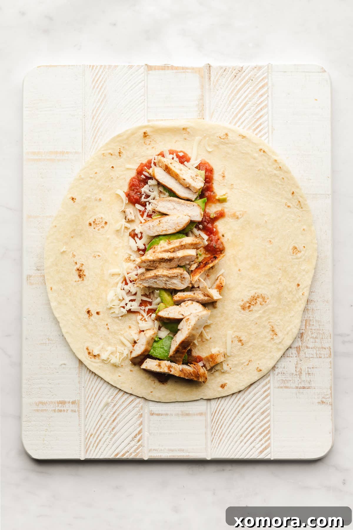 Zesty Grilled Chicken Avocado Wraps 3 Fresh ingredients for avocado chicken wraps