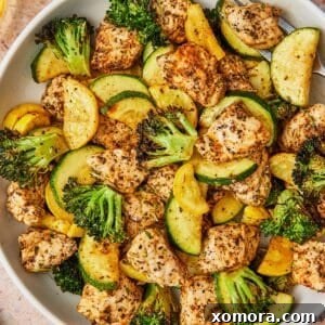 Easy Air Fryer Chicken and Vegetables
