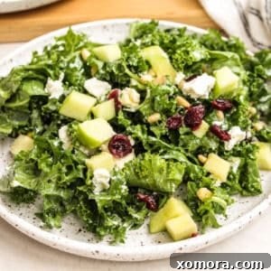 Easy Kale Salad with Honey Lemon Dressing