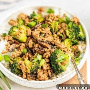 Healthy Ground Chicken and Broccoli Stir Fry