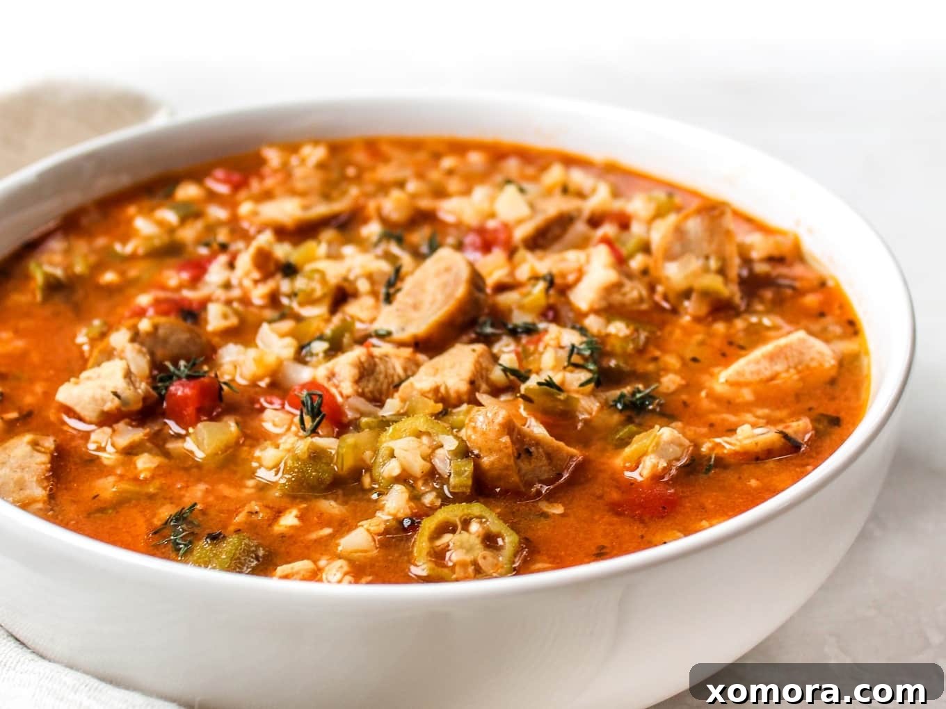 Guilt-Free Game Day Bites 24 Chicken Sausage Gumbo Soup