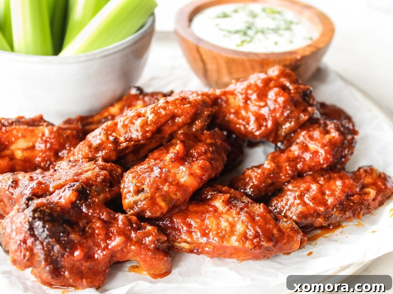 Guilt-Free Game Day Bites 40 Chipotle Peach Baked Wings
