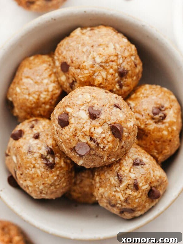 Guilt-Free Game Day Bites 46 No Bake Chocolate Chip Cookie Balls (Energy Balls)