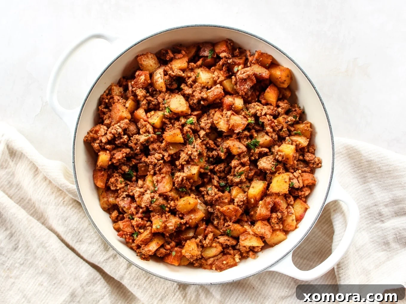 Ground Turkey and Potato Skillet, a comforting one-pot meal