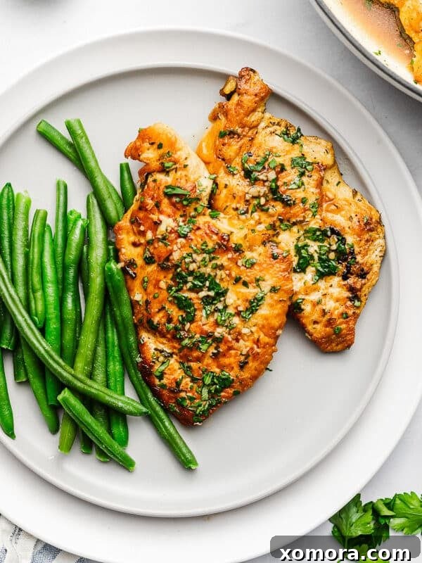 Quick Garlic Chicken Cutlets, golden brown and fragrant.