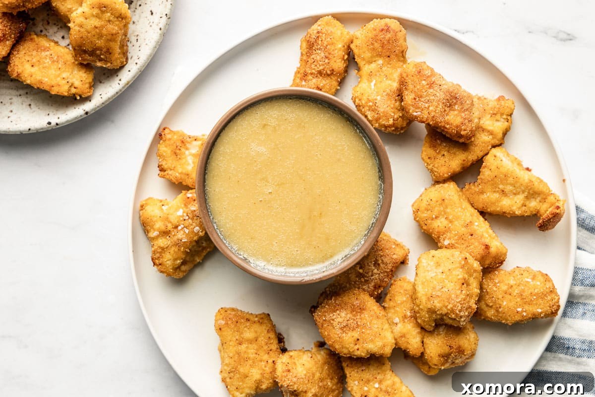 Baked Almond Chicken Nuggets, crispy and perfectly golden.
