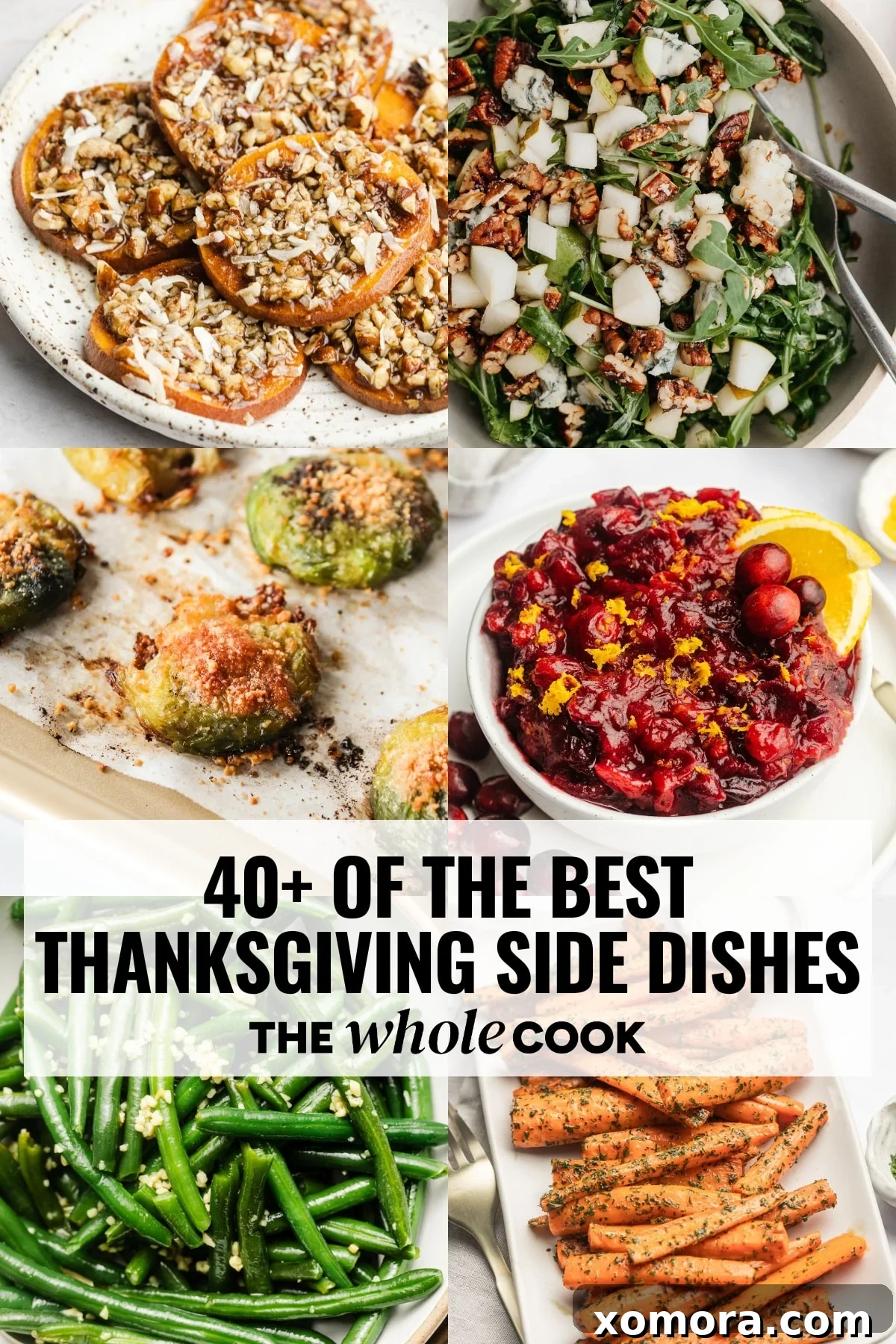 40+ Irresistible Thanksgiving Sides for a Memorable Feast 2 A beautifully arranged Thanksgiving table, overflowing with a variety of colorful and delicious side dishes.