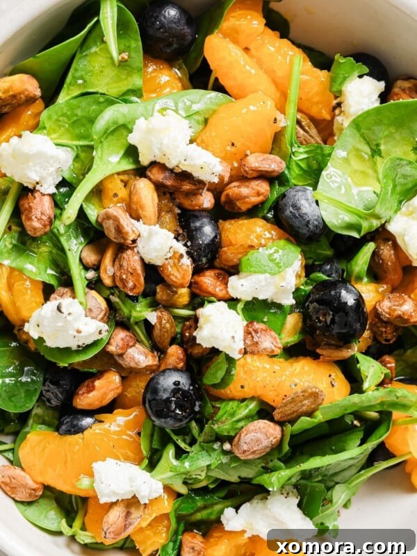 Blueberry Citrus Spinach Salad, fresh and bursting with color.