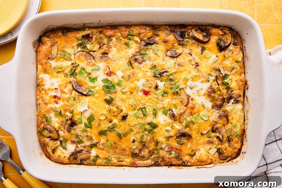 Keto Sausage and Vegetable Breakfast Casserole 6 Individual serving of Low Carb Breakfast Casserole