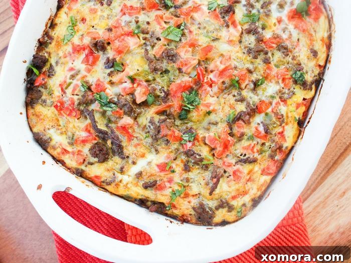 Mexican Breakfast Casserole The Whole Cook HORIZONTAL FEATURE - A hearty and flavorful Whole30 and Paleo dish perfect for family breakfasts.