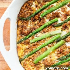 Turkey & Asparagus Breakfast Casserole by The Whole Cook