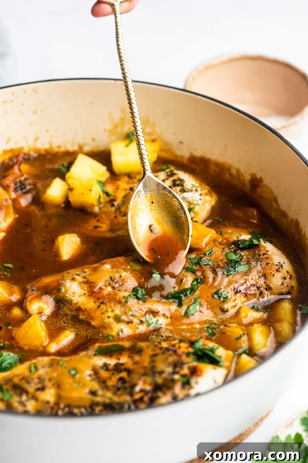 Pineapple Ginger Glazed Chicken 5 Fresh Medjool dates, an essential ingredient for the sauce, laid out on a surface.