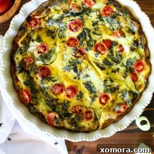 Crustless Summer Vegetable Quiche