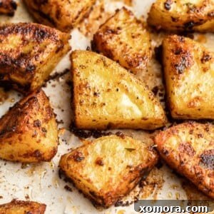 Golden Crispy Oven Potatoes 7 Easy Seasoned Roasted Potatoes - Recipe Image