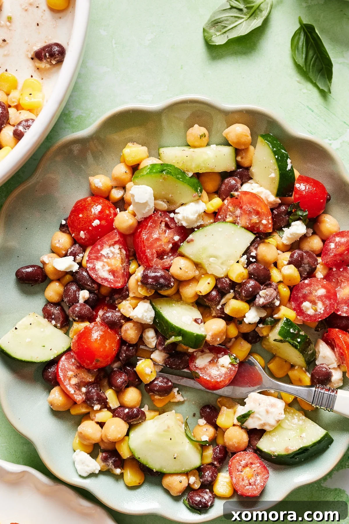 15-Minute Mediterranean Chickpea Salad with Fresh Herbs 5 Serving of chickpea salad